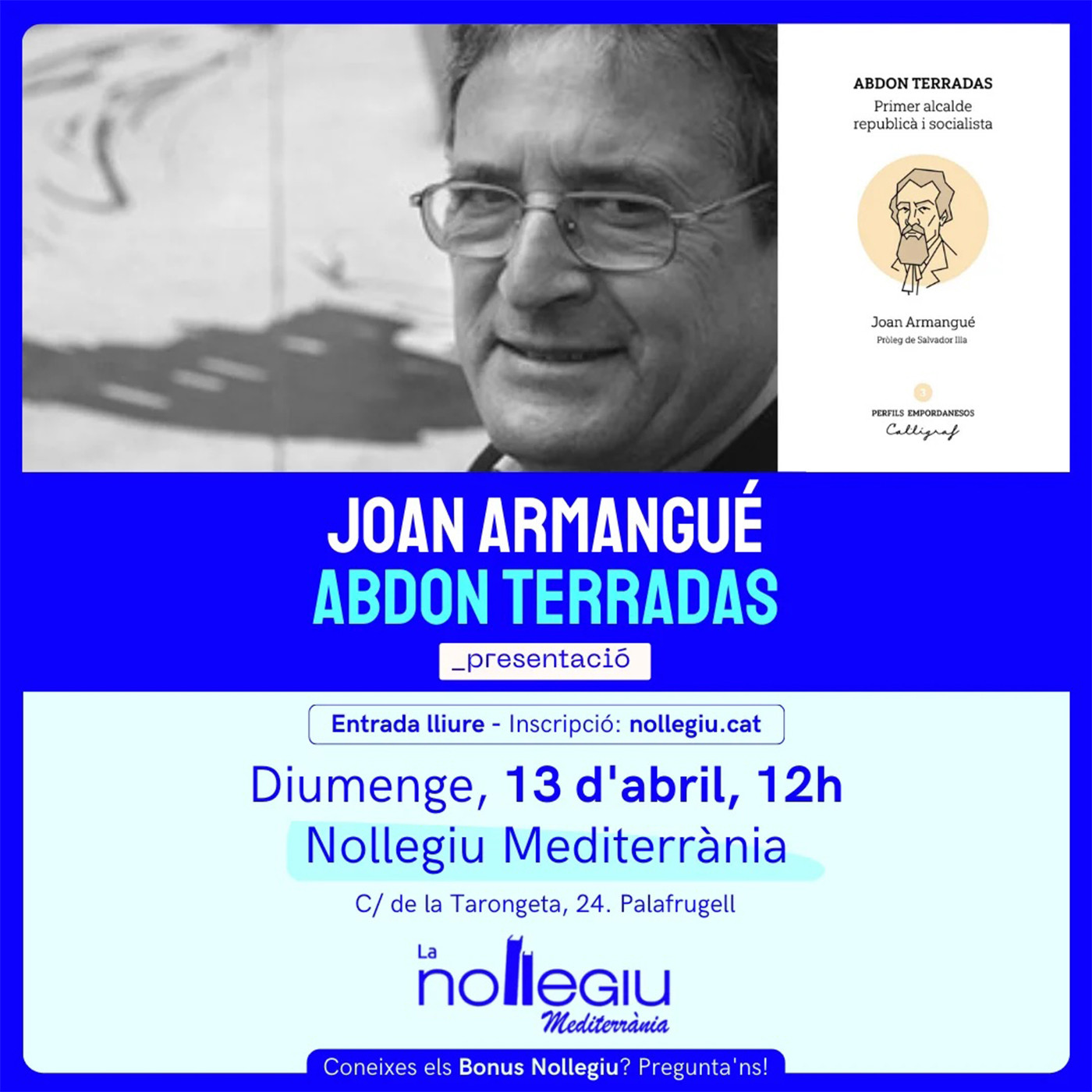 Joan Armangué presenta "Abdon Terradas, primer alcalde republicà i socialista" a la Nollegiu episode artwork