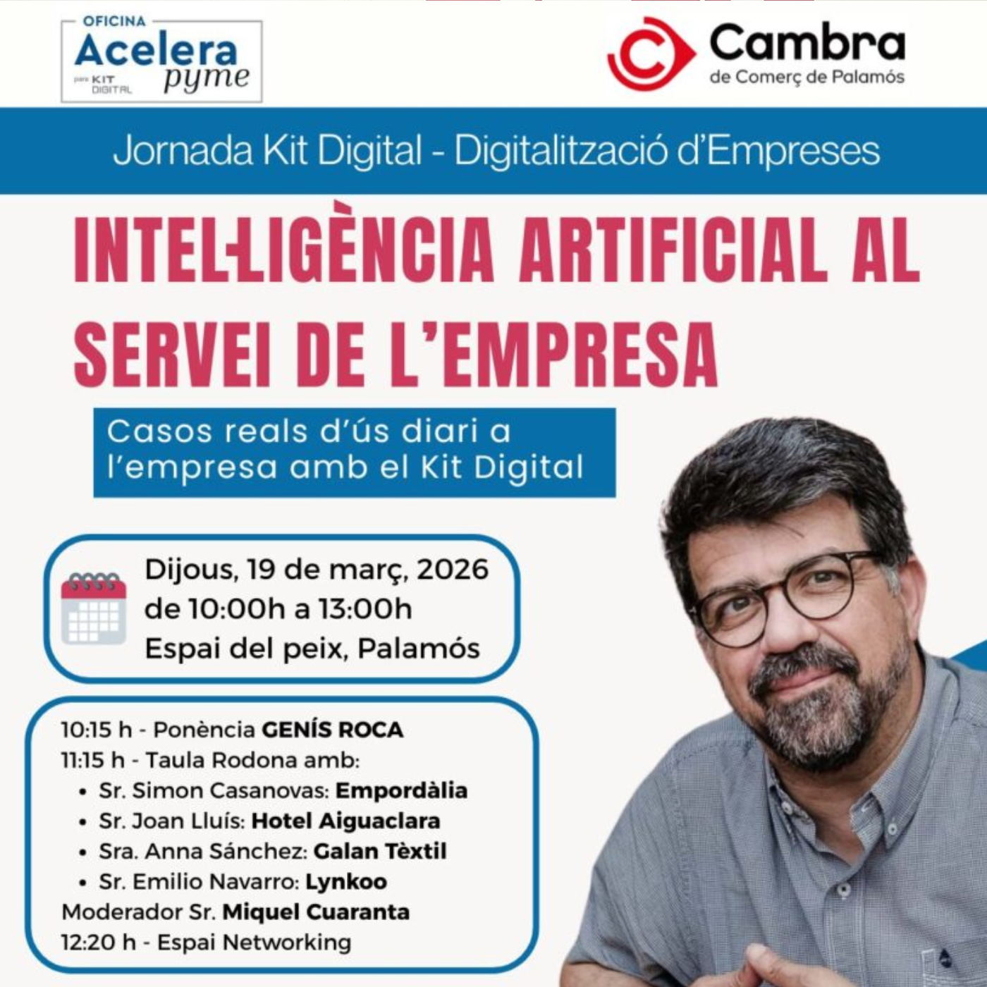 La Cambra de Comerç de Palamós impulsa una jornada sobre intel·ligència artificial amb Genís Roca episode artwork