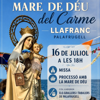Llafranc celebra aquest dijous la tradicional Festa de la Mare de Déu del Carme amb la presència del bisbe de Girona