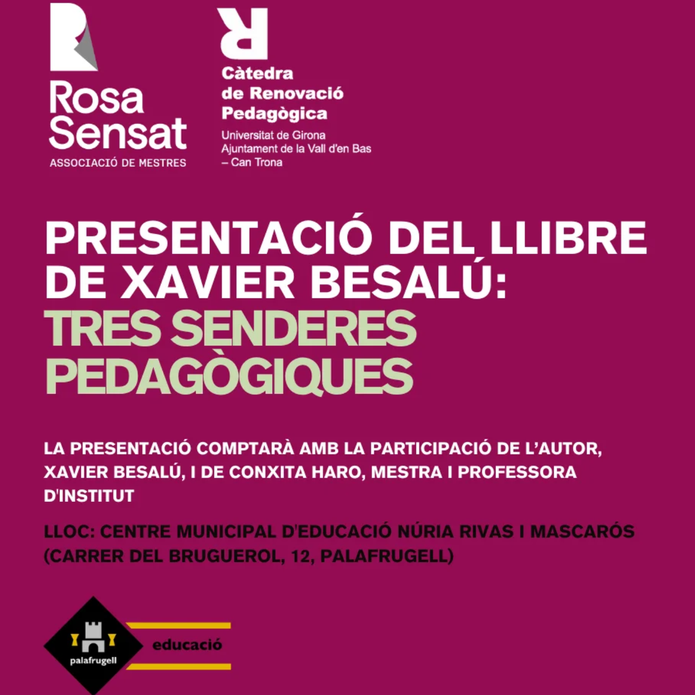 Xavier Besalú presenta a Palafrugell un llibre per orientar l’educació en temps d’incertesa episode artwork